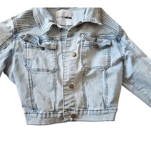 Fashion Nova Kids Light Wash Denim Jacket